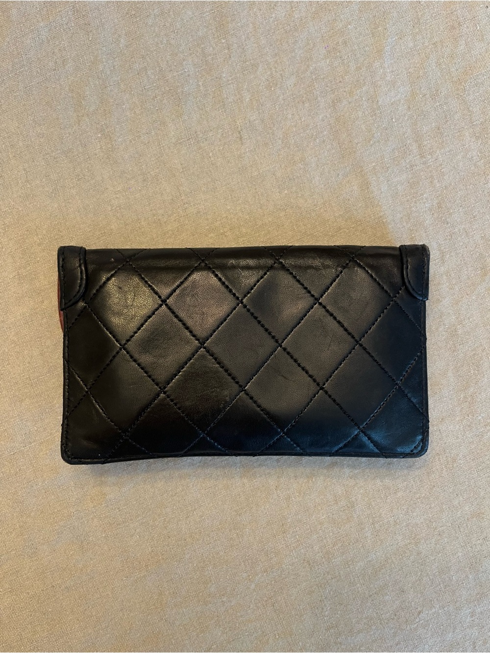 Vintage CHANEL Black Lambskin Clutch/Pouch - Picture 5 of 9
